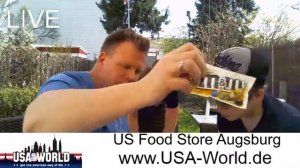 USA World Produkt Präsentation US Food Store Augsburg