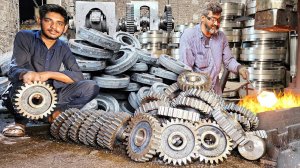 "Невероятный" Процесс Изготовления Зубчатых колес Ротационной машины