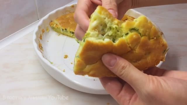 Заливной пирог с капустой — мягкий и вкусный! 🥬🥧