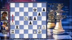 Magnus Carlsen vs Boris Savchenko: World Rapid Championship: 2019