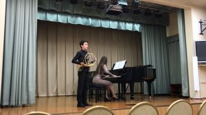 Е. Габлер . Концертная пьеса для валторны. Лямичев Георгий 13 лет