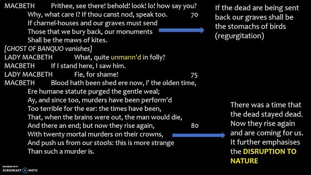 Macbeth Act 3 Scene 4 quick revision