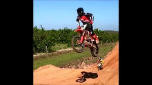 James Stewart Riding Supercross And Motocross On A Honda