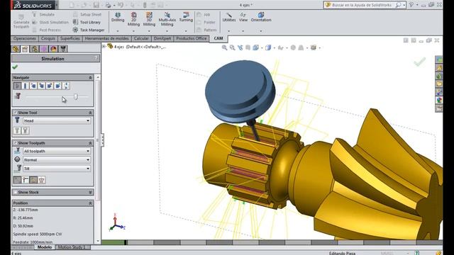 HSMWorks 4 ejes (four axis) - смотреть видео онлайн от «Библиотеки ...