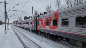 предновогодние пассажирские поезда павелецкого хода | Востряково | 29 декабря 2022 года
