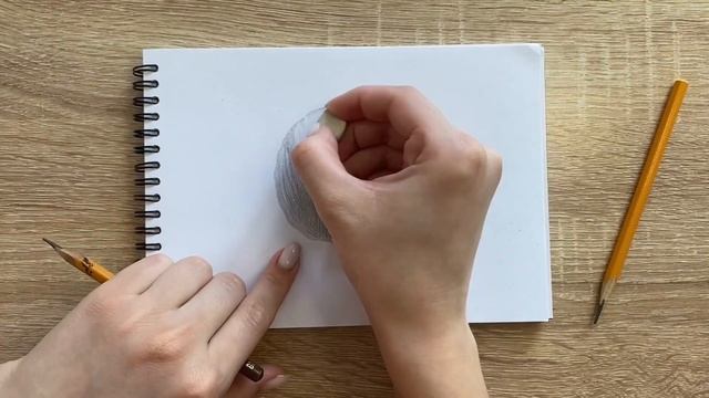 Как нарисовать клубок карандашом | Рисунок для начинающих поэтапно