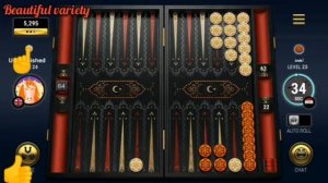 Playing backgammon