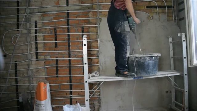 How to plaster a wall - with lime hydrated plaster смотреть онлайн