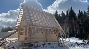 Баня 6х4 Оцилиндрованное бревно 20 диаметр