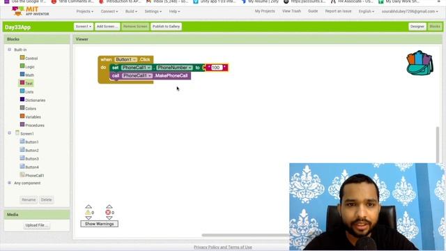 MIT App Inventor Tutorial: PhoneCall - Building an Android App to Make Phone Calls