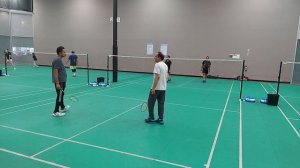 Arena Badminton club games Pomona California  3月21日24 - 1 Alan & Oscar vs Raj & Raja