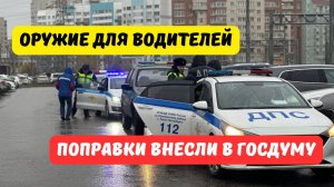 Поправки об оружии для водителей внесли в Госдуму