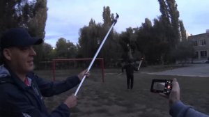 уЛичная ГимнАсТиКа! Крутка и Вращение Двумя Палками!! СКК "Вместе"