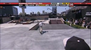 X Games 17 Ryan Sheckler takes Bronze in Mens Skateboard Street Final