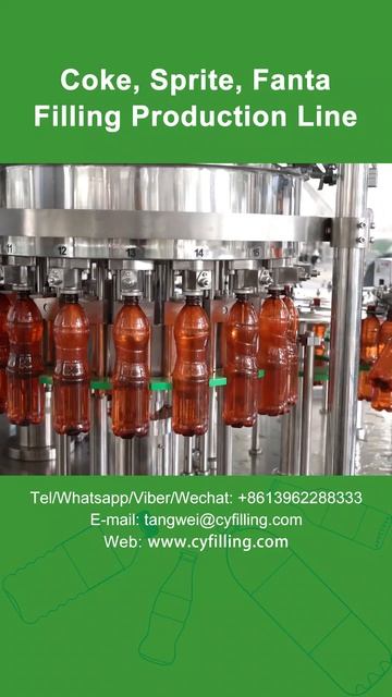 Coke, Sprite, Fanta Carbonated Beverage Filling Production Line and Machine - Chenyu Machinery смотреть онлайн