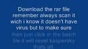 kaspersky trial reset for all versions