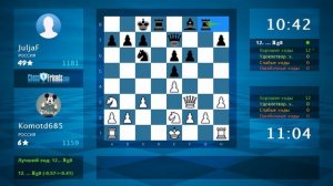 Chess Game Analysis: Komotd685 - JuljaF : 1-0 (By ChessFriends.com)