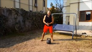 CrossFit WOD Kettlebell swing / Burpee