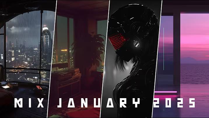 [4K] Cyberpunk Ambient Mix - January 2025 Compilation | Futuristic Sci-Fi Soundscapes - 3 Hours+