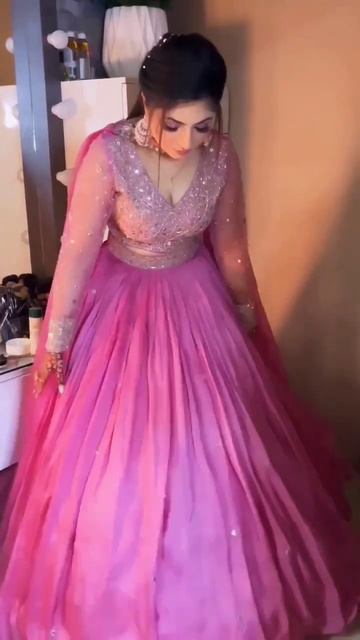 Elegant Pink Chunari-Choli #viral#shorts#shortfeed#ytshorts#@jazmine497#viewskaisebadhayeNewTrick