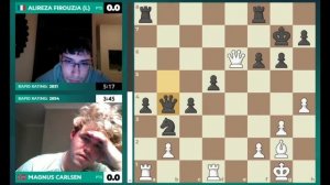#Карлсен - #Фирузджа 1я партия финала #шахматы #Фируджа