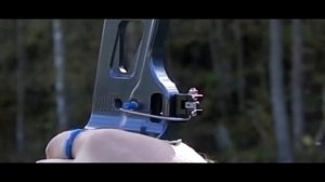 Barebow, arrow flight (slow motion)