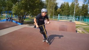 1day kick scooter tricks Илья Кузьминов, скейтпарк Щелково 20180822