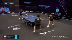 Chuang Chih-Yuan/Yeh Yi-Tian vs Lin Shidong/Kuai Man | XD | WTT Contender Tunis 2022 (R16)