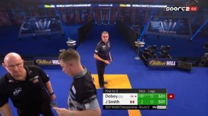8) Chris Dobey vs Jeff Smith 2021 PDC World Darts Championship 2020.12.16 Round 2