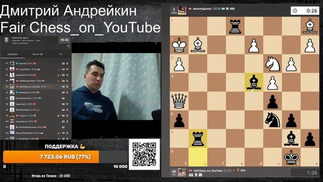 2_часа_УБОЙНЫХ_ШАХМАТ_💥_КОРОЛЕВСКАЯ_АРЕНА_3+0_на_chess_com_05032025