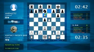 Chess Game Analysis: хунтист пятого дня - ondrej252 : 1-0 (By ChessFriends.com)