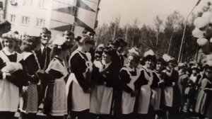 Живое фото 1986 года, последний звонок, Зея, школа 4, 10Б.