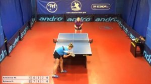 Настольный теннис матч 240219 6  Антонова Марина  Быкова Ксения