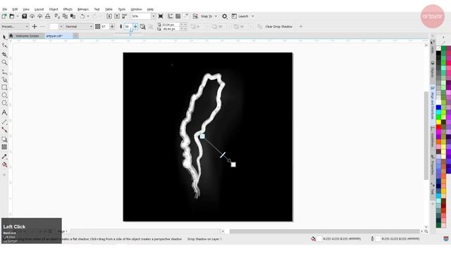 smoke effect in CorelDraw  |  how to create smoke effect | how to make realistic smoke effect