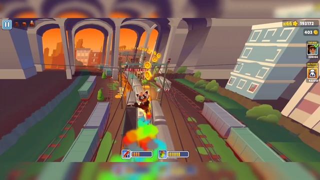 SUBWAY SURFERS GAMEPLAY PC HD 2024 - FLOOR IS LAVA SUBWAY CITY WITH RED PANDA - @GameZoneXpertt
