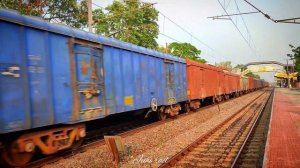 BCNA Freight Monster Leading by WAG-7 Through Skipping Balagarh