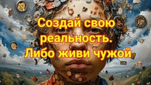 Создай свою реальность. Либо живи в чужой. Мотиватор