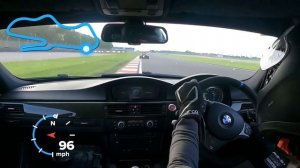 BMW E90 M3 chasing Ariel Atom 4 Donington park GP