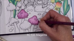 Pink Mushrooms with Blue Background|Klara Markova|FAIRY MIRACLES 1/4