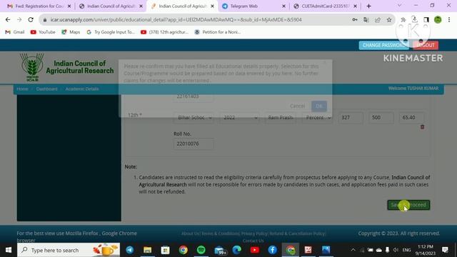 Icar काउन्सेलिंग रेजिस्ट्रैशन प्रोसेस 2023| Icar Registration kaise kre | ICAR Document Certificate
