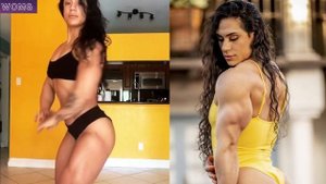 Kristina Mendoza career - Huge , big Fbb Flexing Muscles & Workout Motivation