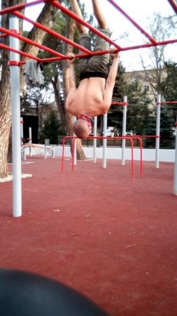 Core static #exercise on highbar