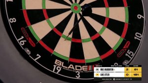 That's how to get back into the match, incredible darts. #Luke Littler 132 finish.