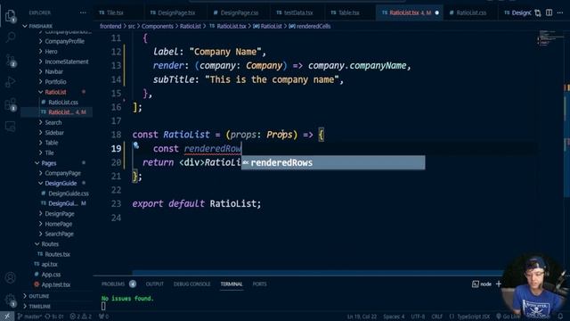20. React TypeScript 2023 - RatioList