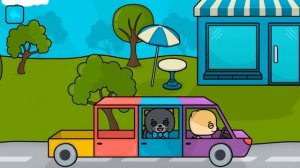 Bimi Boo, развозим зверят на машинке!Развивашка