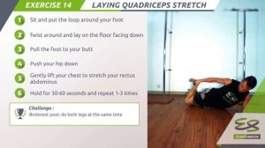 EverStretch Stretching Grip Exercise 14: Lying Quadriceps Stretch