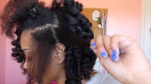 NATURAL HAIR | GET FLUFFY CURLS W/ A CURLING WAND ON KINKY CURLY HAIR