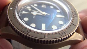 Bronze Watch Patina After 18 Months - Aquatico SeaStar Blue Dial