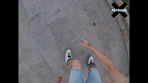 Прыгаю на 360 со ступеней и скольжу по грани на РОЛИКАХ #хочубытьлегендой