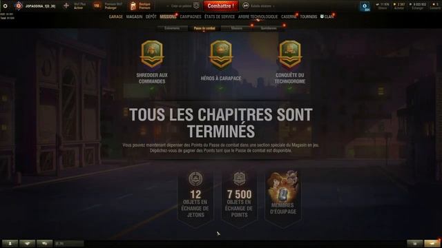 World Of Tanks. Боевой пропуск. Черепашки ниндзя. 3 глава, 2 часть. смотреть онлайн